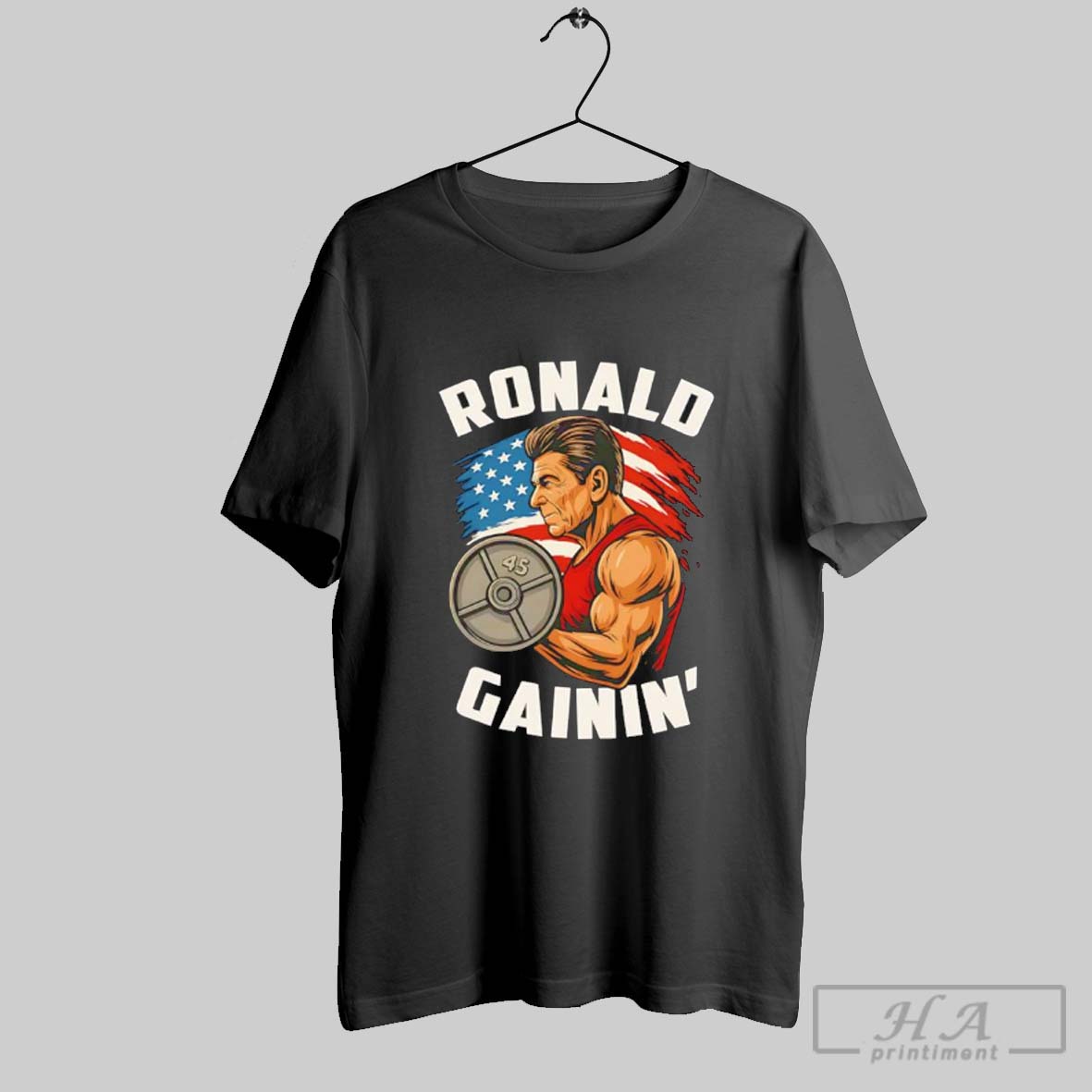 Ronald Gainin Reagan Ronald Gym Shirt