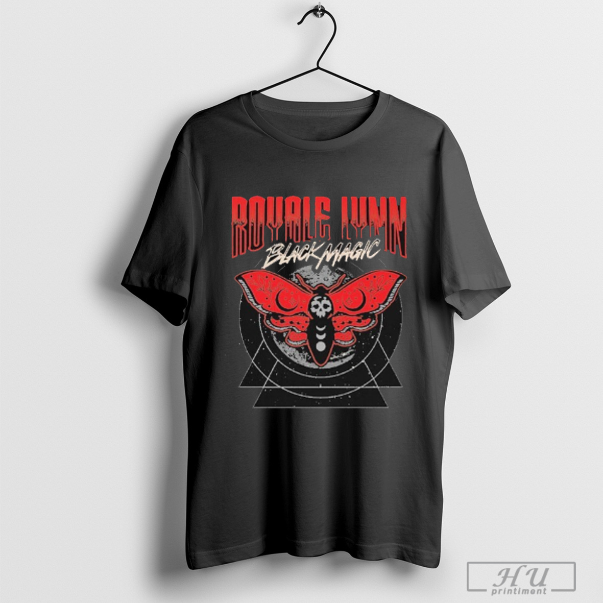 Royale Lynn Black Magic Moth T Shirt Sweatshirt
