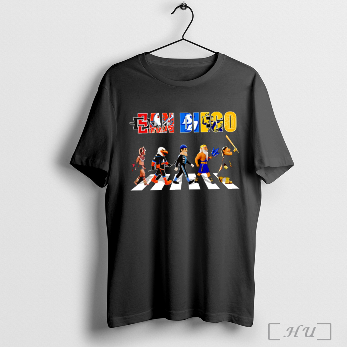 San Diego Sports Mascot Abbey Road Cross Road T Shirt Sweatshirt