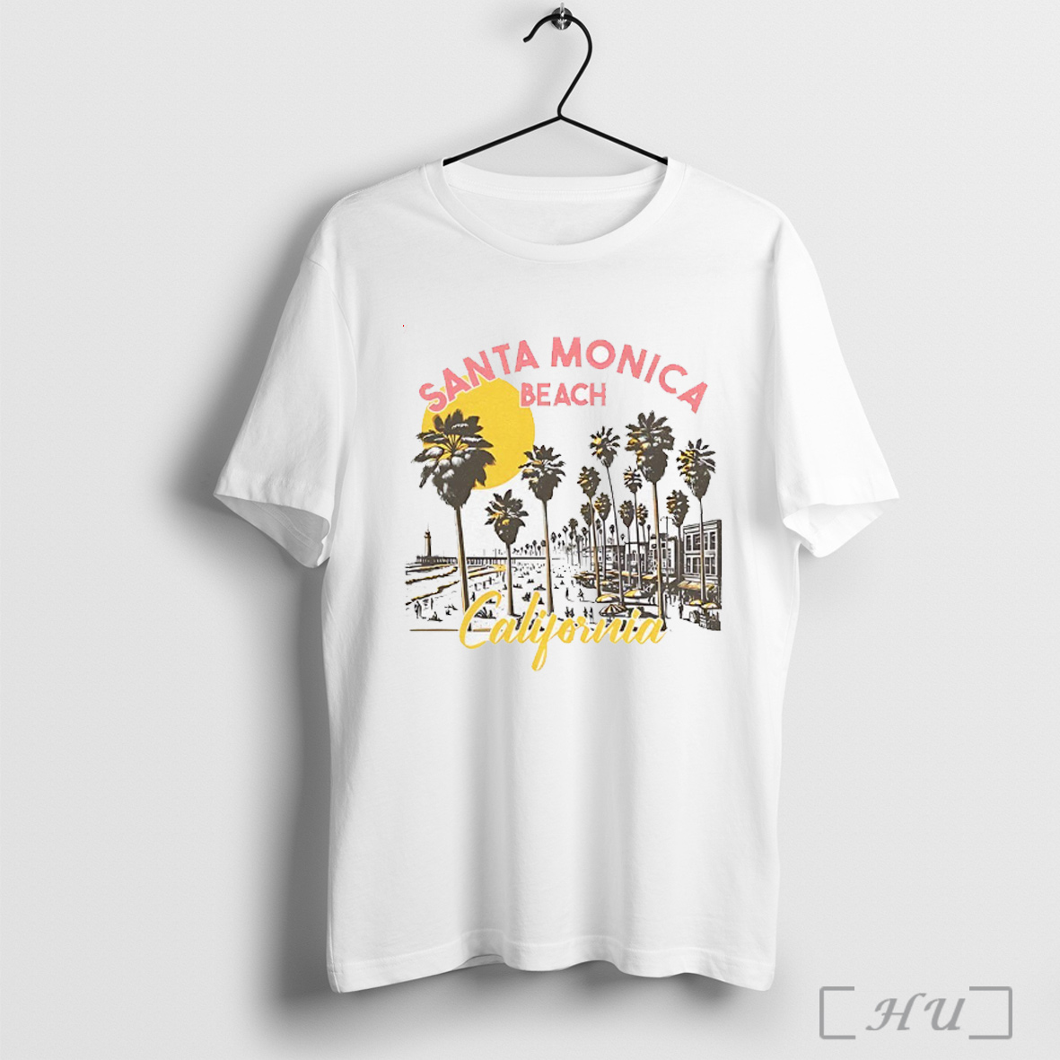 Santa Monica Beach California Summer Sunset T Shirt Sweatshirt