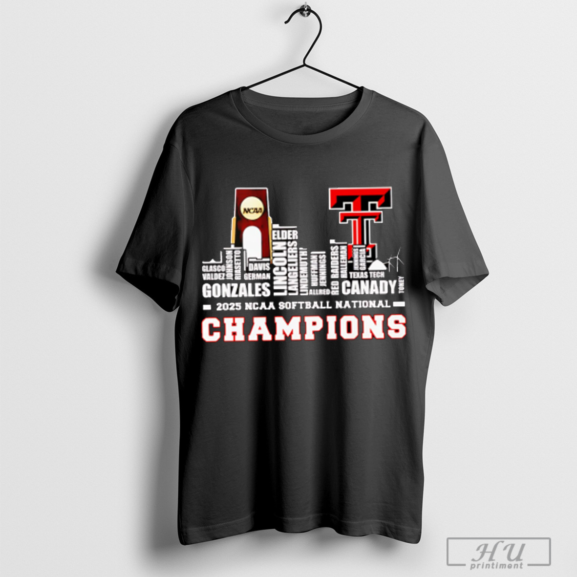 Skyline Name 2025 Ncaa Softball National Champions Texas Tech Red Raiders T Shirt Sweatshirt