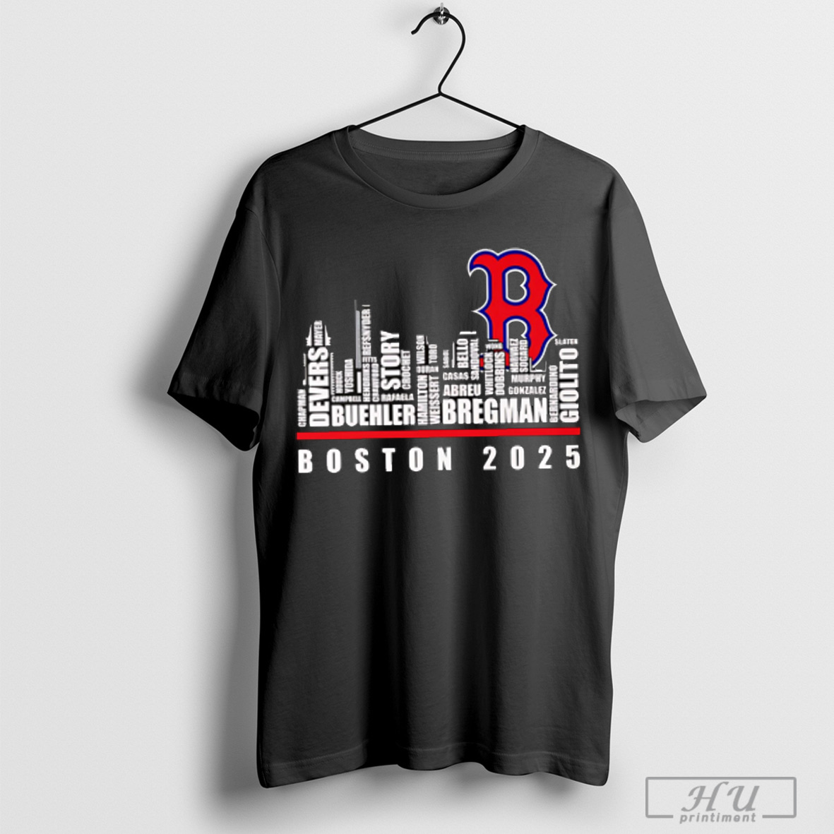 Skyline Name Boston Red Sox 2025 T Shirt Sweatshirt