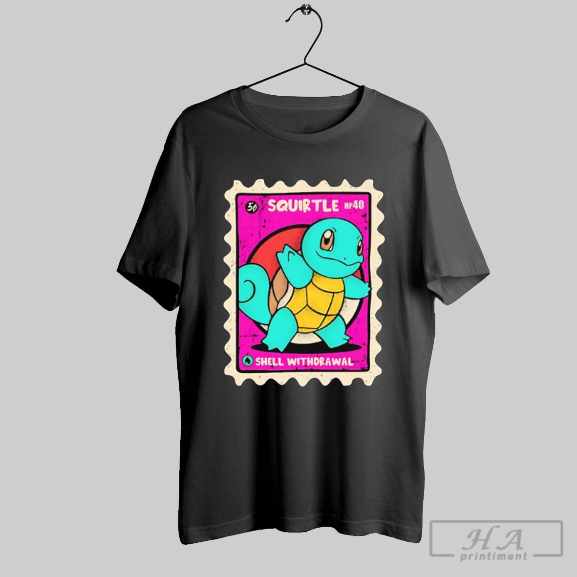 Squirtle Shell Withdrawal Stamp Shirt