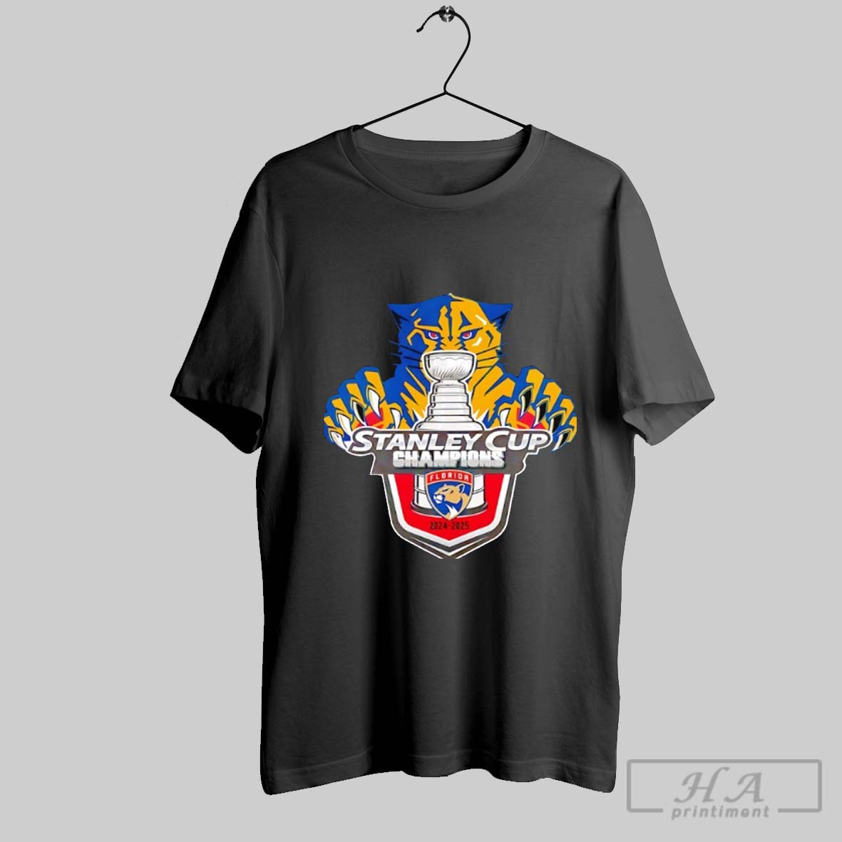 Stanley Cup Champions 2024 2025 Florida Panthers Hockey Logo Shirt