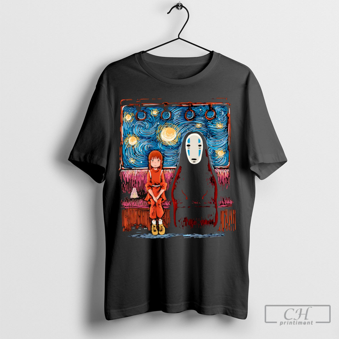 Starry Train Spirited Away T Shirt