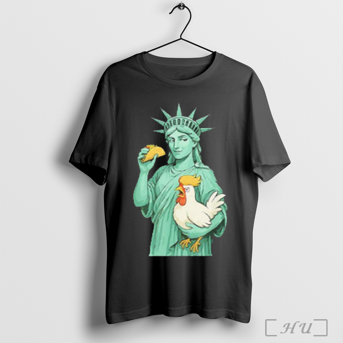 Statue Of Liberty Taco Trump Always Chickens Out Funny 2025 T Shirt Sweatshirt