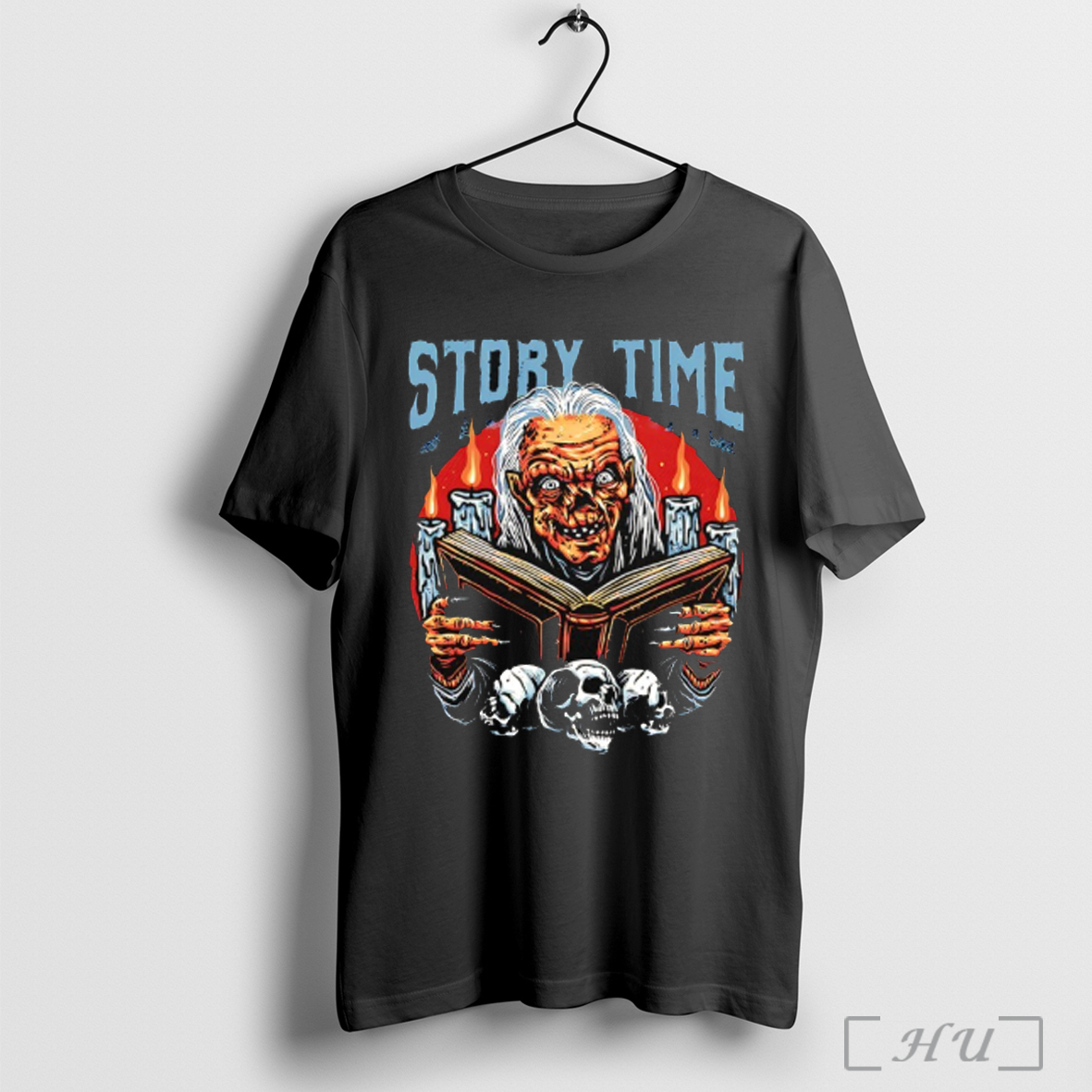 Story Time Horror Skull T Shirt Sweatshirt Jpg