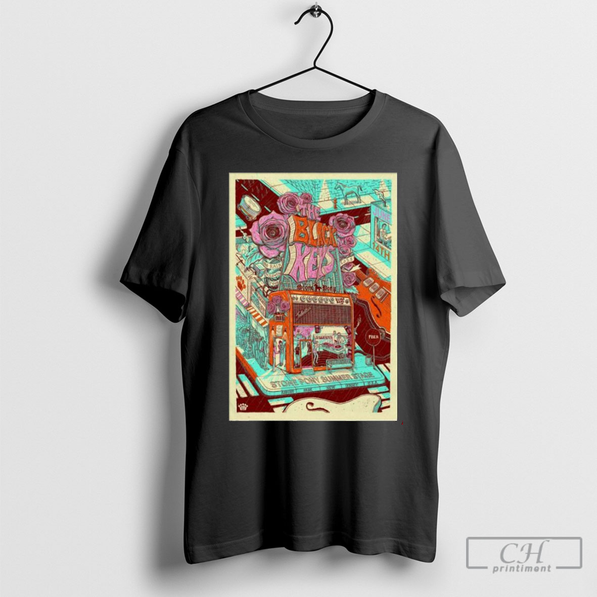 The Black Keys On Jun 14 2025 In Asbury Park Nj Shows Poster T Shirt