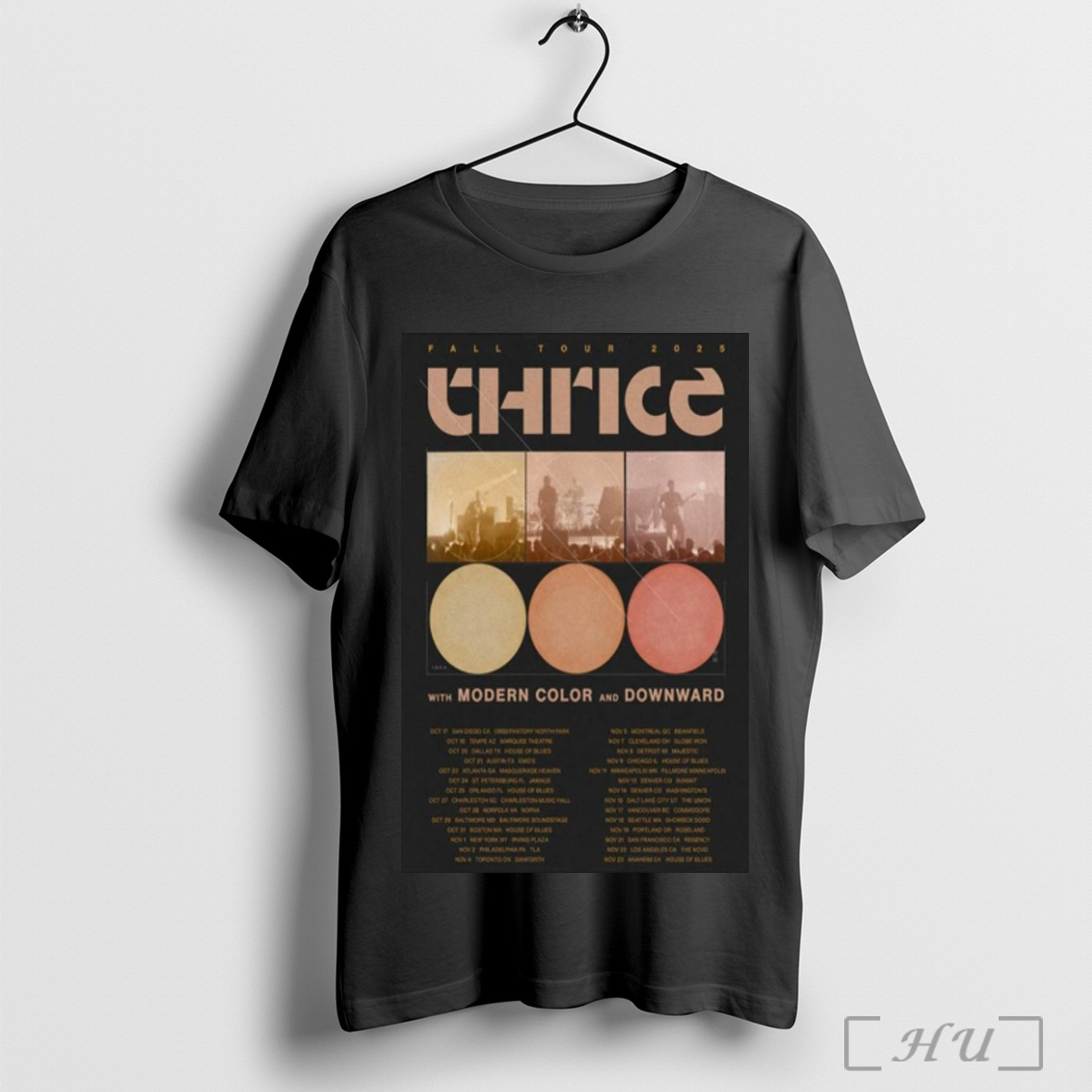 Thrice Fall Tour 2025 Poster T Shirt Sweatshirt