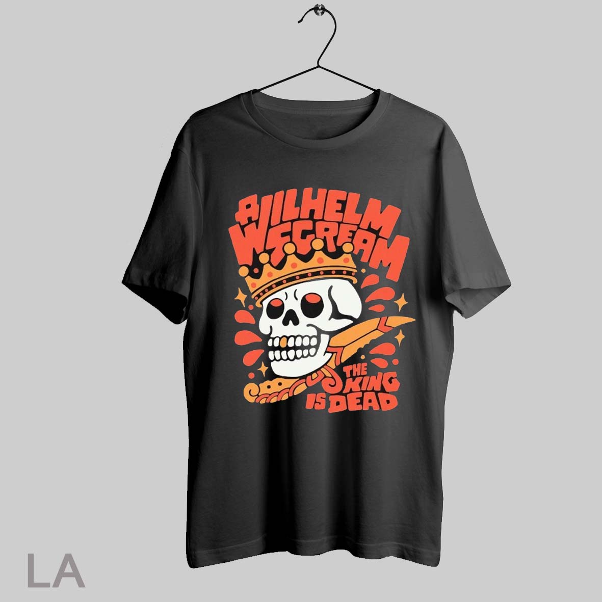 Top A Wilhelm Scream The King Is Dead Skull T Shirt Sweatshirt Hoodie Shirt