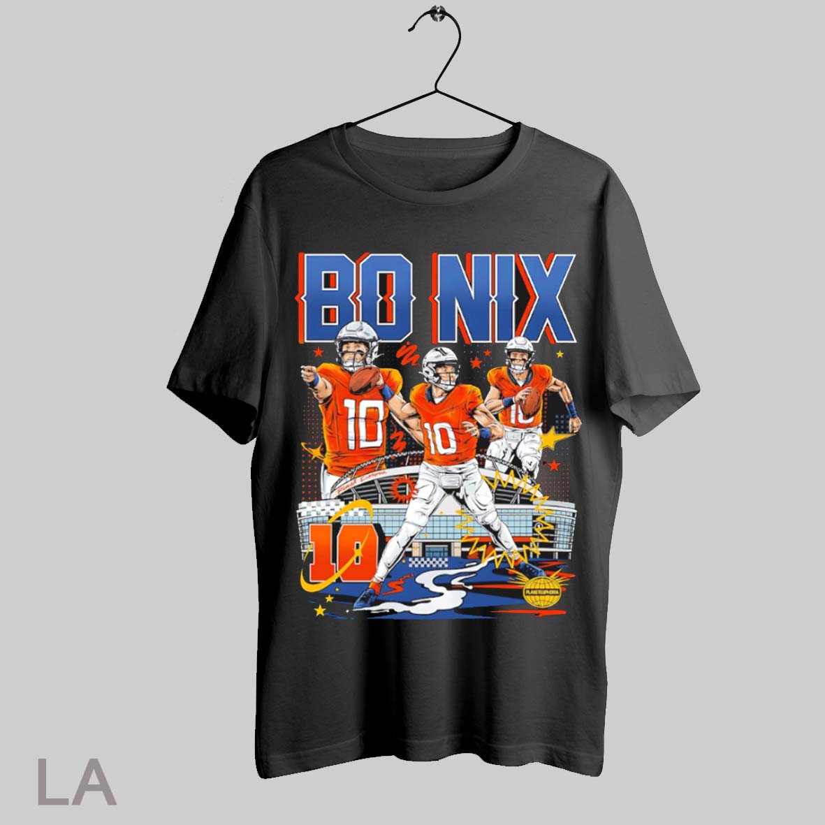 Top Bo Nix 10 Denver Broncos Stadium T Shirt Sweatshirt Hoodie Shirt