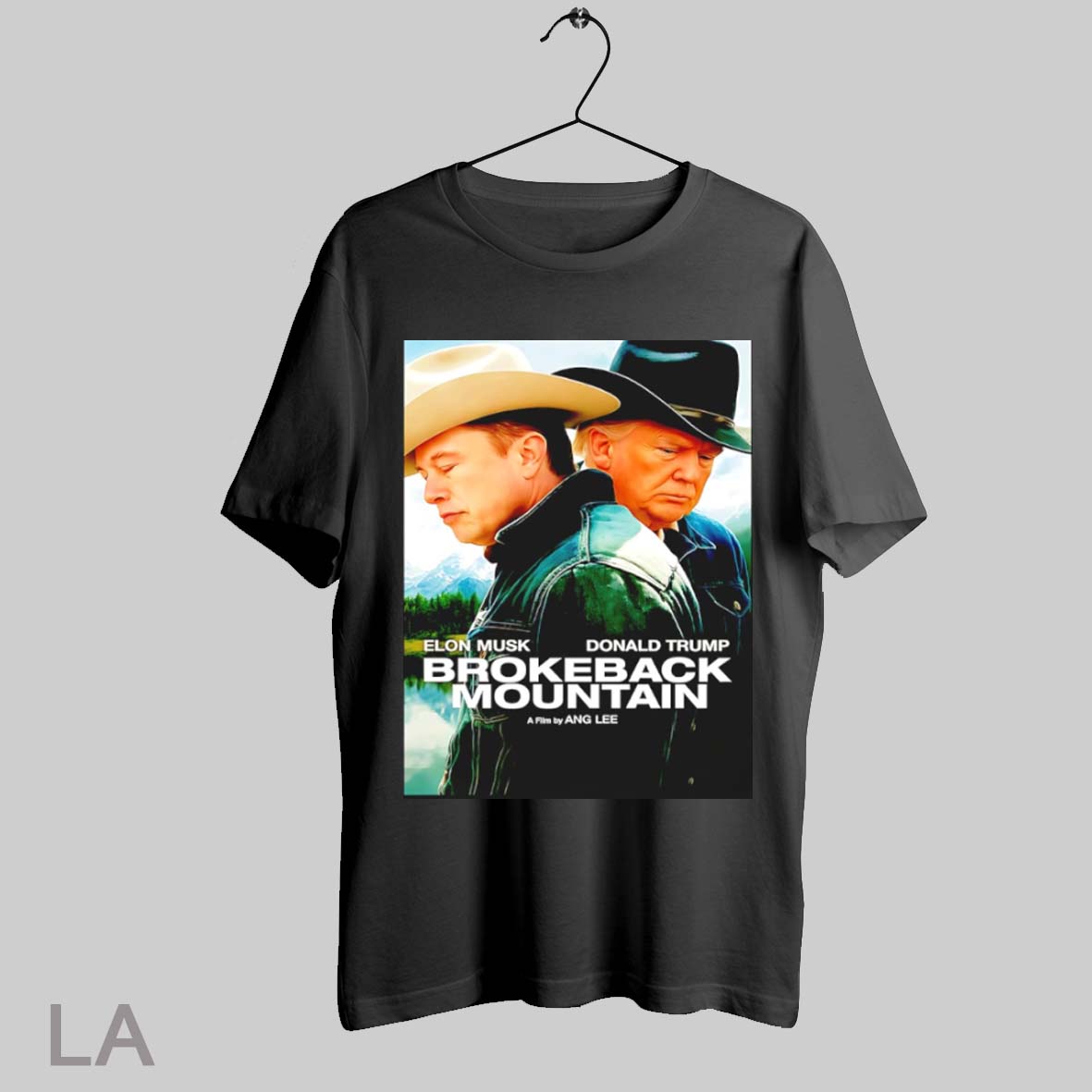 Top Brokeback Mountain Elon And Trump Cowboy Hat T Shirt Sweatshirt Hoodie Shirt