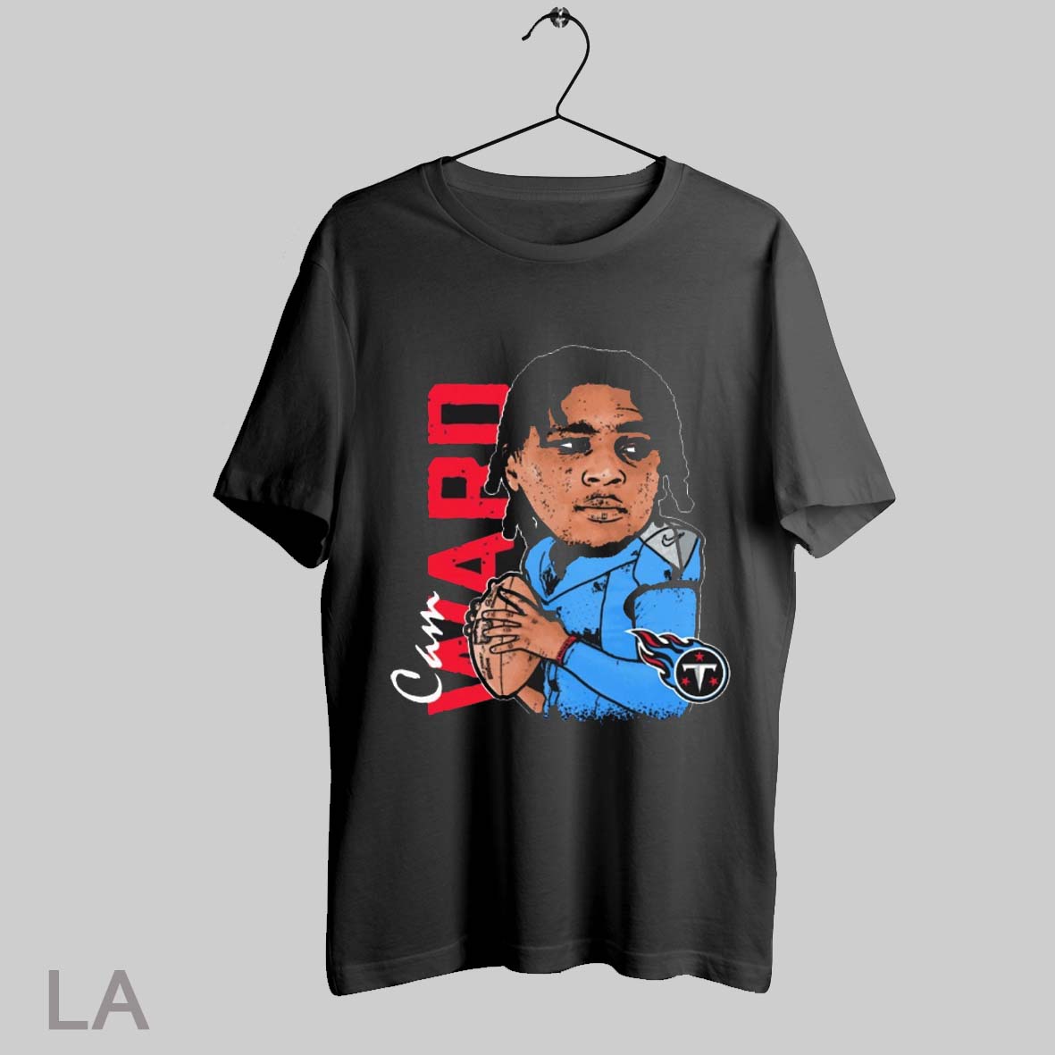 Top Cameron Ward Tennessee Titans Nfl Graphic Player Caricature 2025 T Shirt Sweatshirt Hoodie Shirt