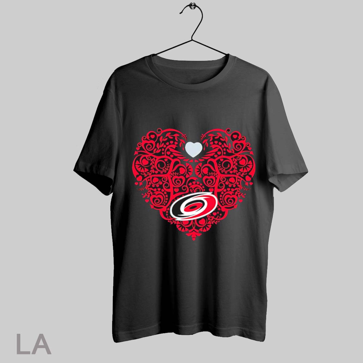 Top Carolina Hurricanes Floral Pattern Heart Logo T Shirt Sweatshirt Hoodie Shirt