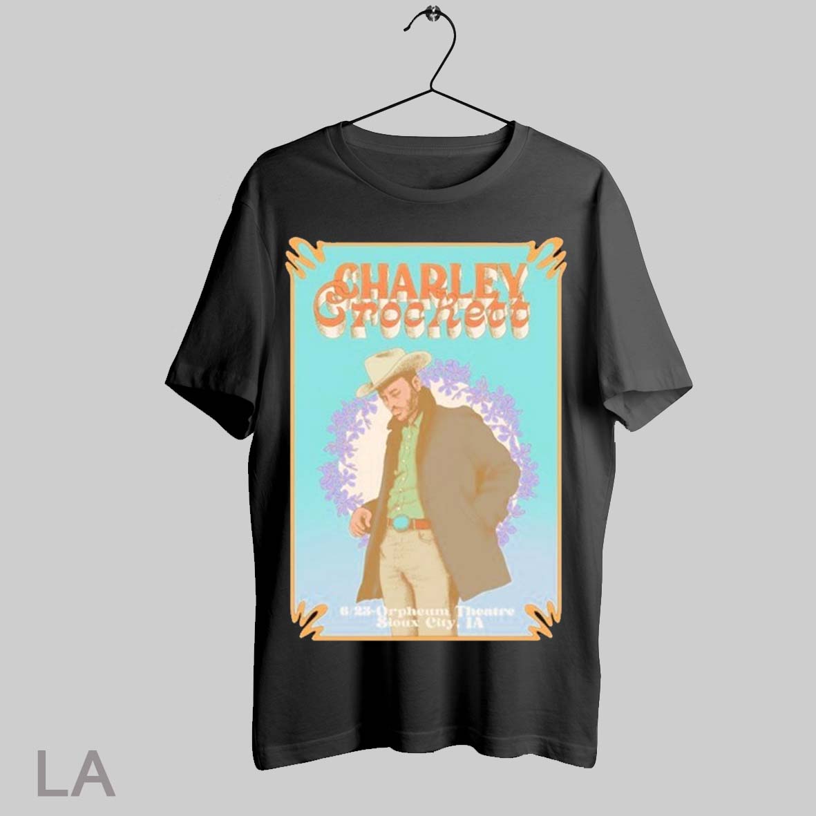 Top Charley Crockett Sioux City Ia Tour On June 23 2025 T Shirt Sweatshirt Hoodie Shirt