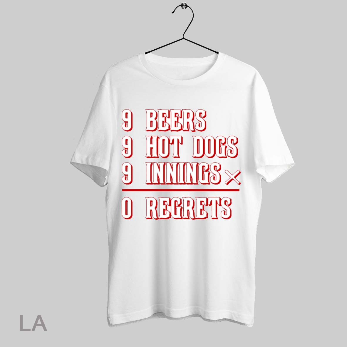 Top Cincinnati Baseball 9 Beers 9 Hot Dogs 9 Innings 0 Regrets T Shirt Sweatshirt Hoodie Shirt