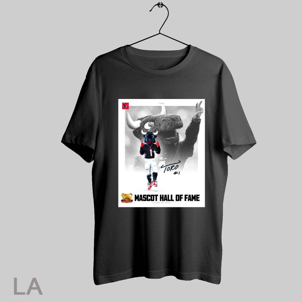 Top Congratulations Houston Texans Toro Mascot Hall Of Fame Class Of 2025 Inductee Poster T Shirt Sweatshirt Hoodie Shirt