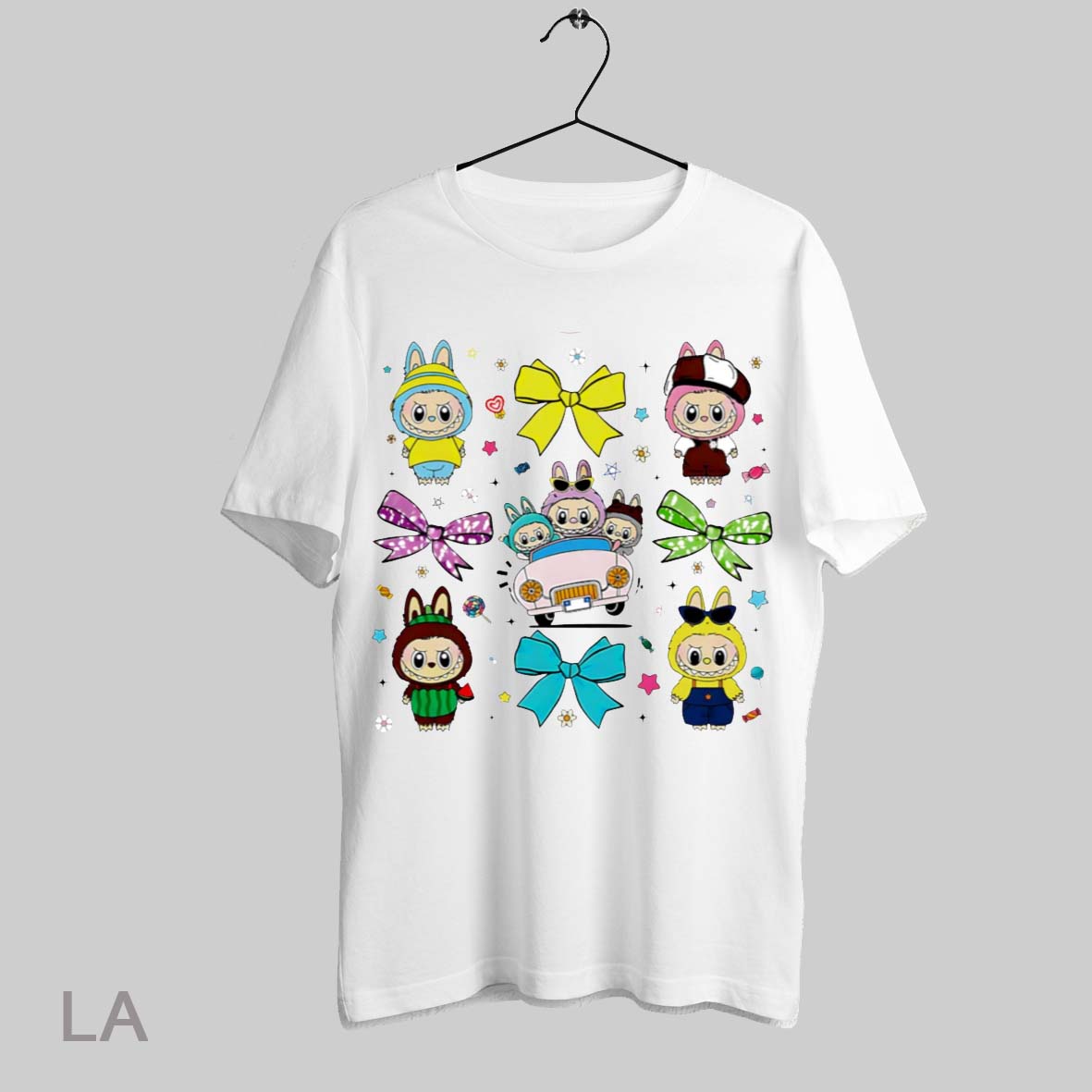 Top Coquette Bow Cute Labubu The Monster For Kids Girls T Shirt Sweatshirt Hoodie Shirt