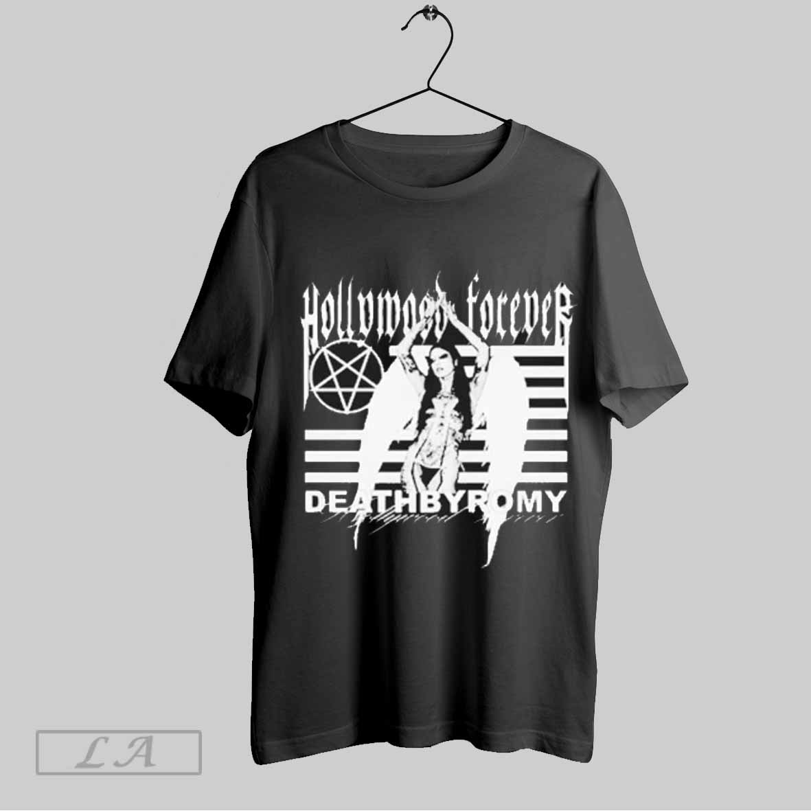 Top Deathbyromy Hollywood Forever Flag Shirt Sweatshirt Hoodie Shirt