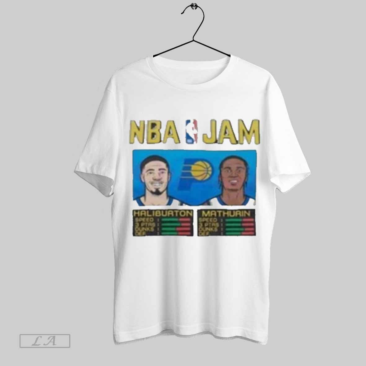 Top Jam Haliburton And Bennedict Mathurin Indiana Pacers Nba Shirt Sweatshirt Hoodie Shirt