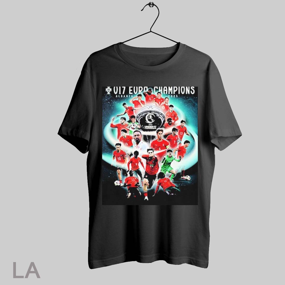 Top Portugal U17 Champions Uefa Under 17 Championship 2025 T Shirt Sweatshirt Hoodie Shirt