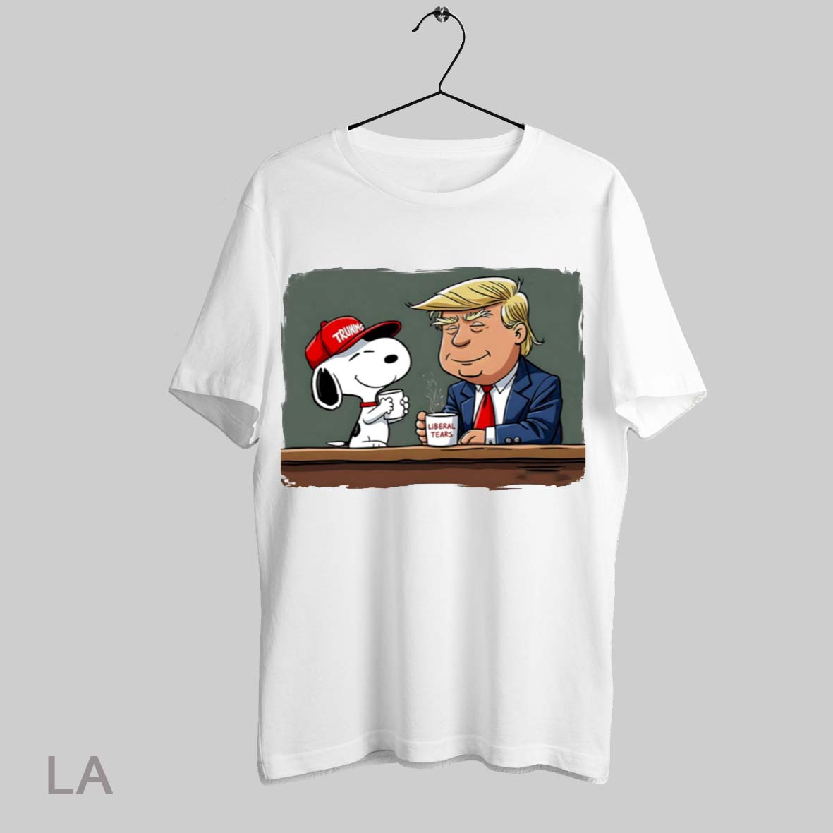 Top Snoopy Coffee Trump Cartoon Funny Graphic T Shirt Sweatshirt Hoodie Shirt