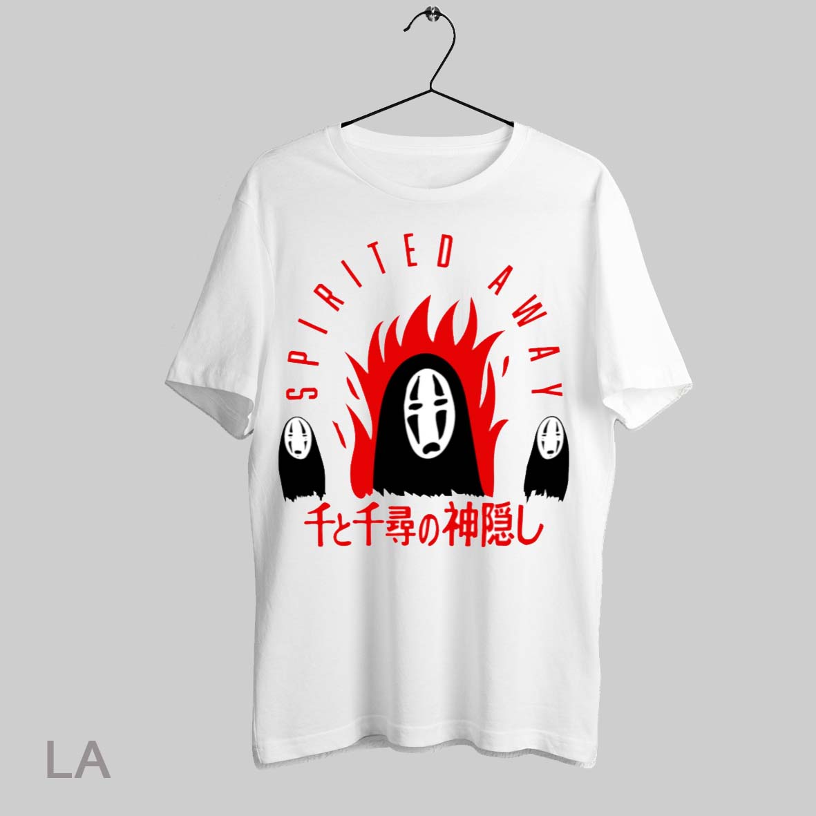 Top Spirited Away No Face Flame Studio Ghibli Japanese Anime Art T Shirt Sweatshirt Hoodie Shirt