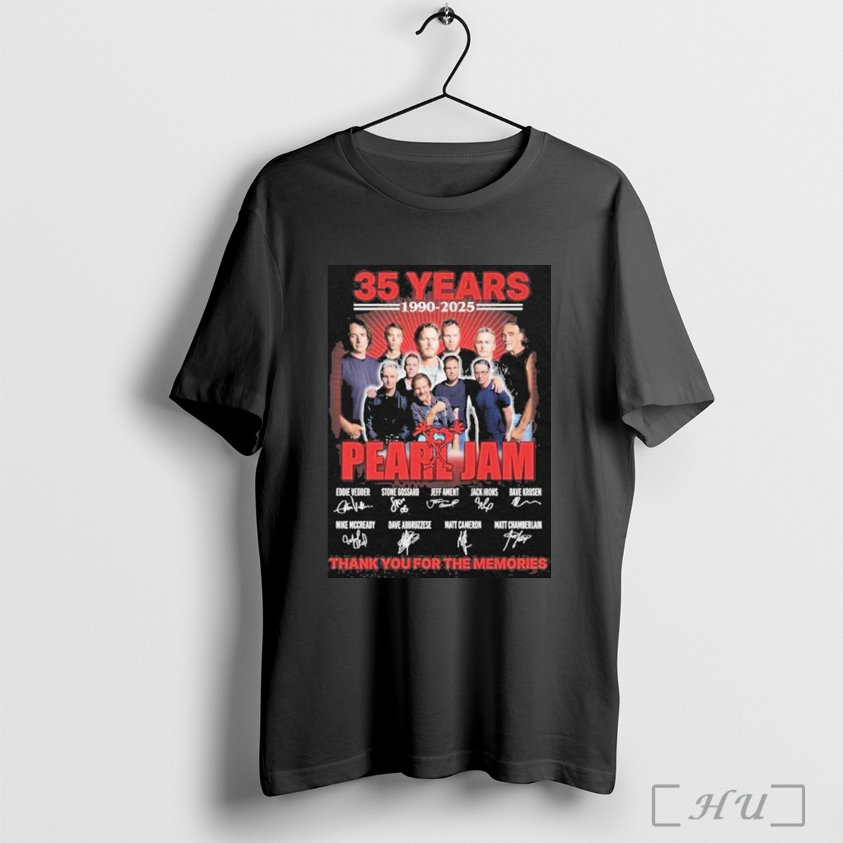 Trending Pearl Jam 35 Years 1990 2025 Thank You For The Memories T Shirt Sweatshirt