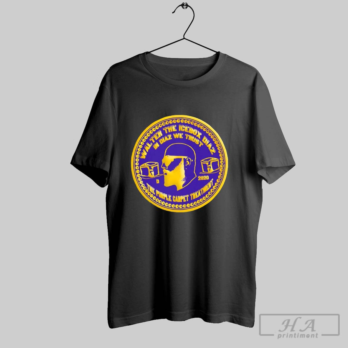 Walter The Icebox Diaz In Diaz We Trust The Purple Carpet Treatment Circle Shirt