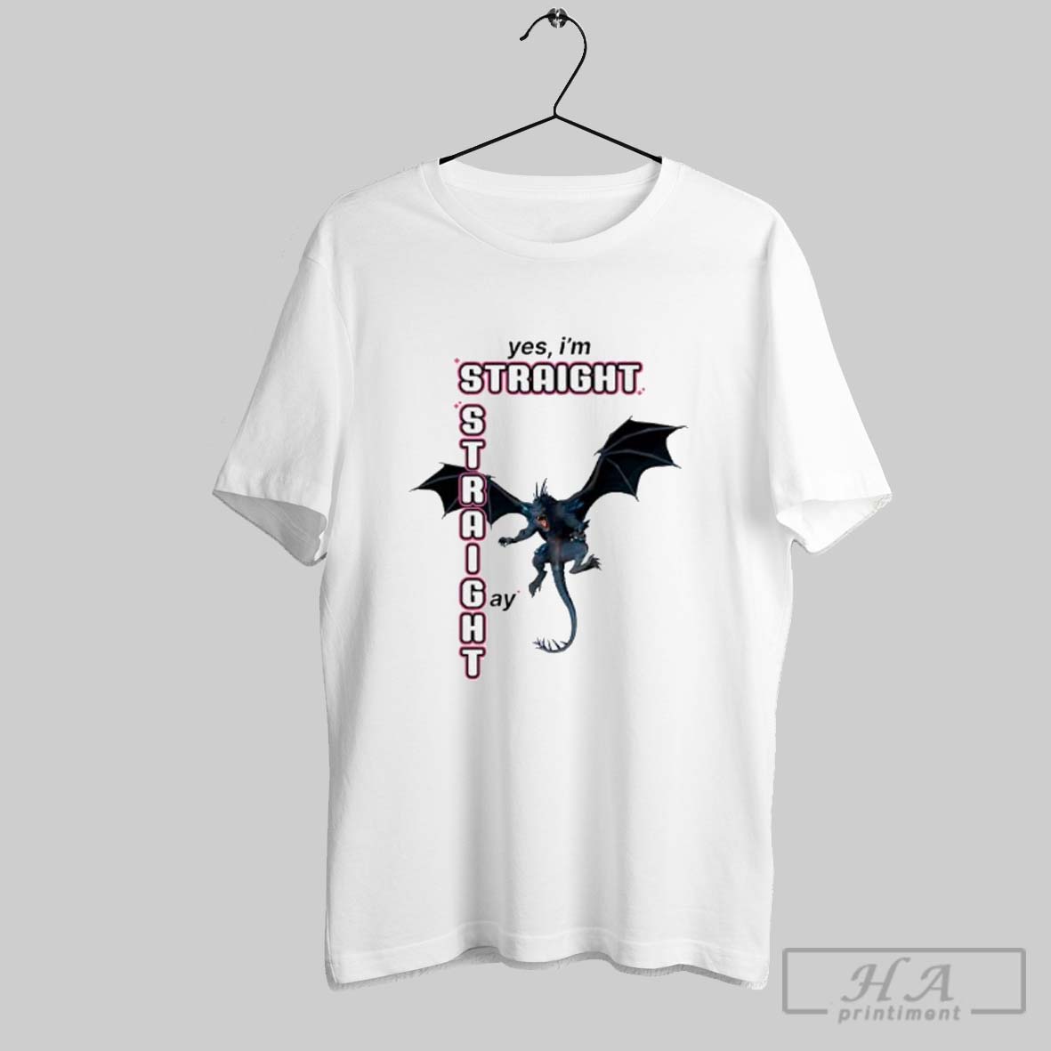 Yes Im Straight Gay Dragon Shirt