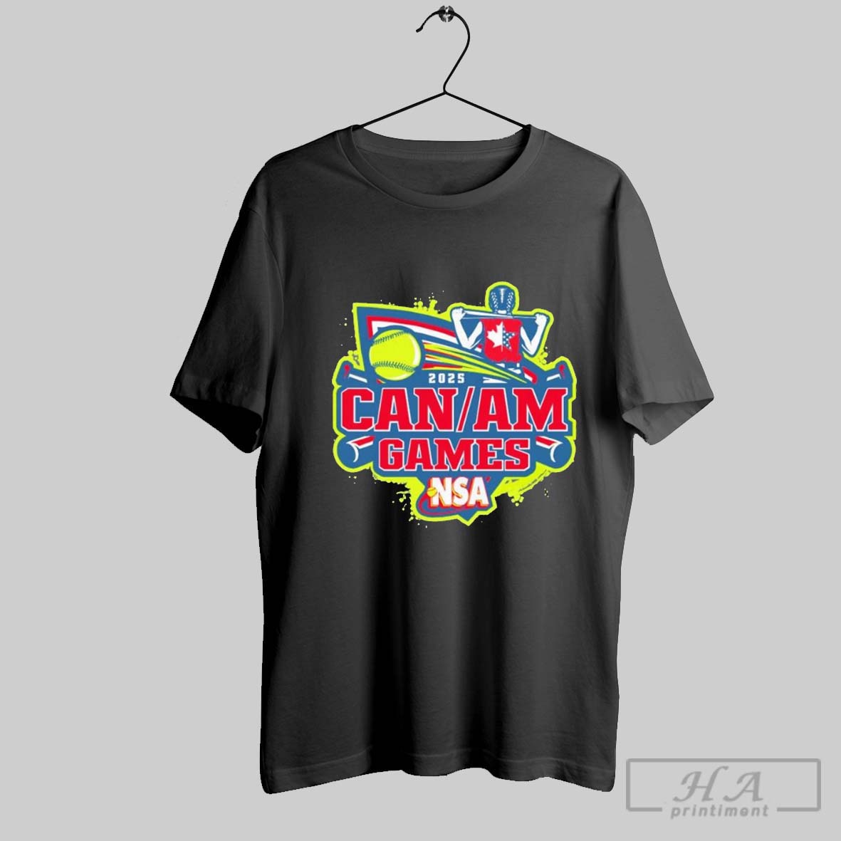 2025 Nsa Can Am Games Fastpitch Tournament T Shirt