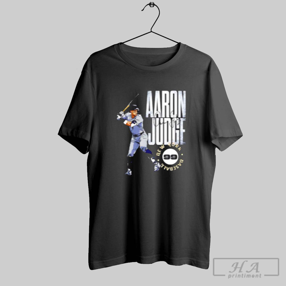 Aaron Judge New York Yankees Stamp Signature Retro Shirt