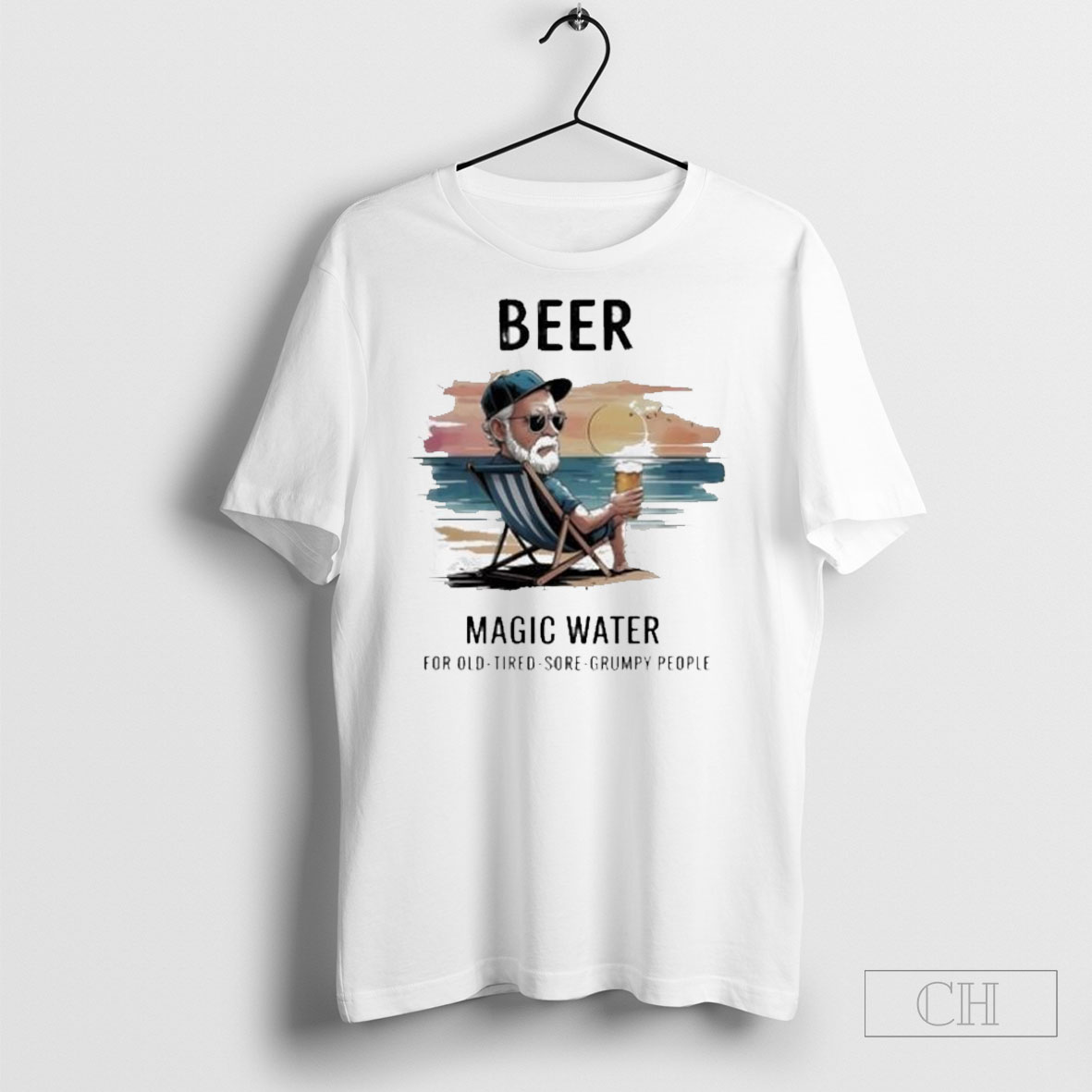 Beer Magic Water For Old Tired Sore Grumpy People T Shirt