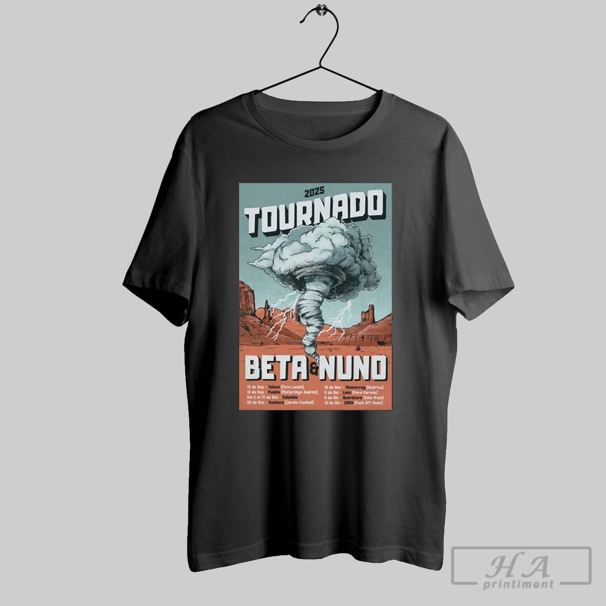 Beta And Nuno 2025 Tournado Shows T Shirts