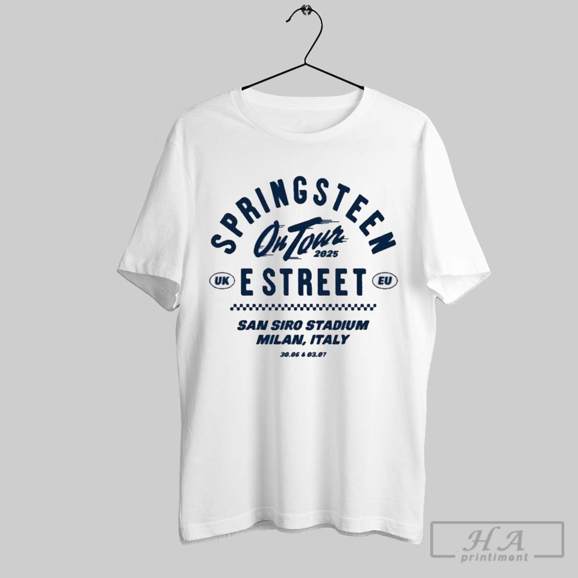 Bruce Springsteen And E Street Band Milan Italy San Siro 07 03 2025 Shirt