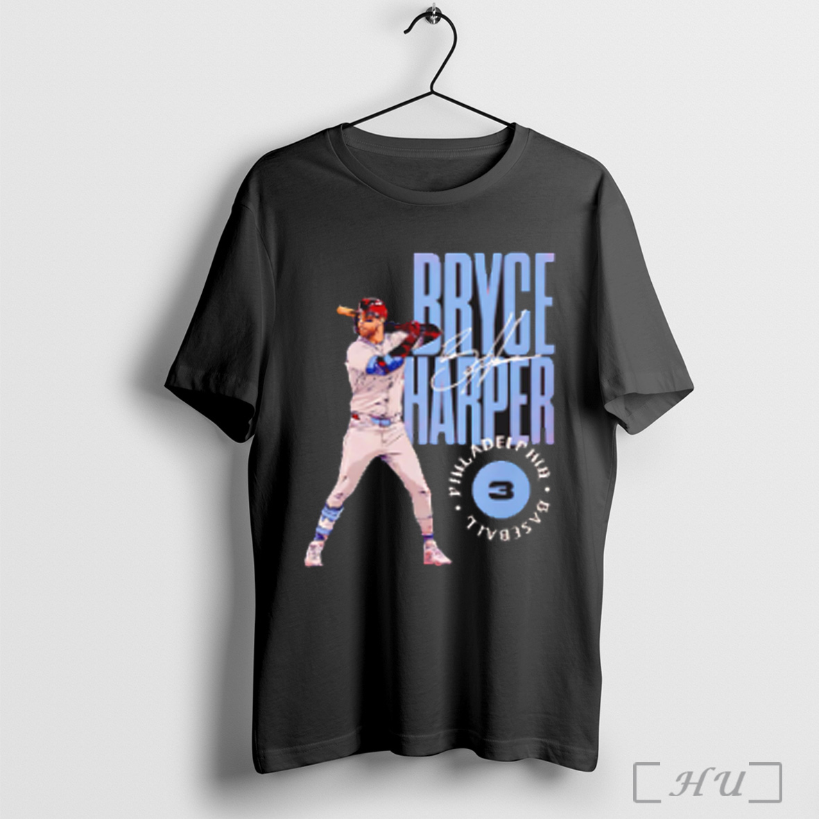 Bryce Harper Philadelphia Stamp Signature Baseball T Shirt Sweatshirt