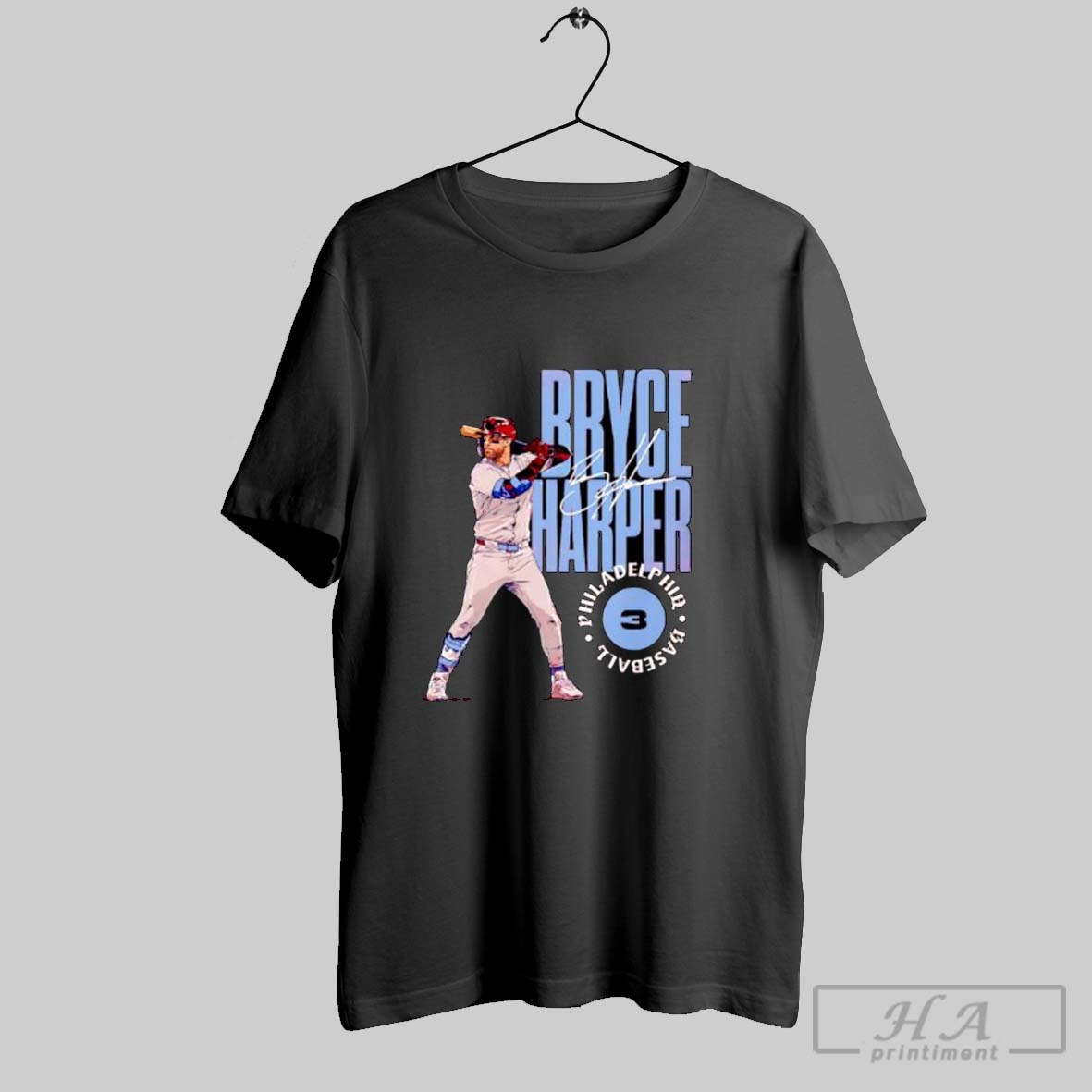Bryce Harper Philadelphia Stamp Signature Baseball Shirt