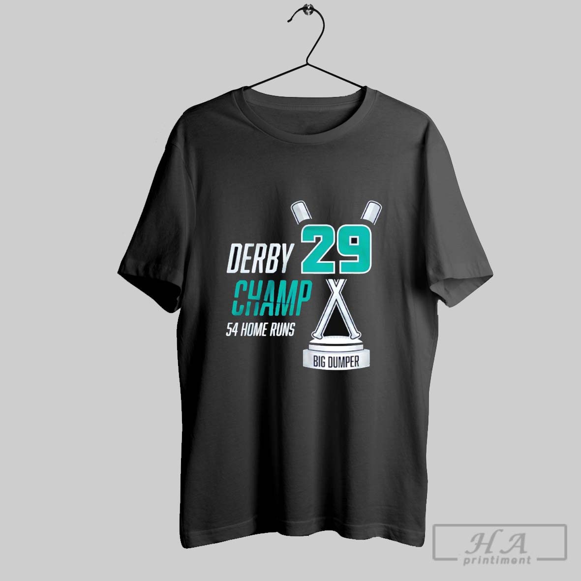 Cal Raleigh 29 Seattle Mariners Derby Champ 54 Home Runs Big Dumper Trophy Shirt