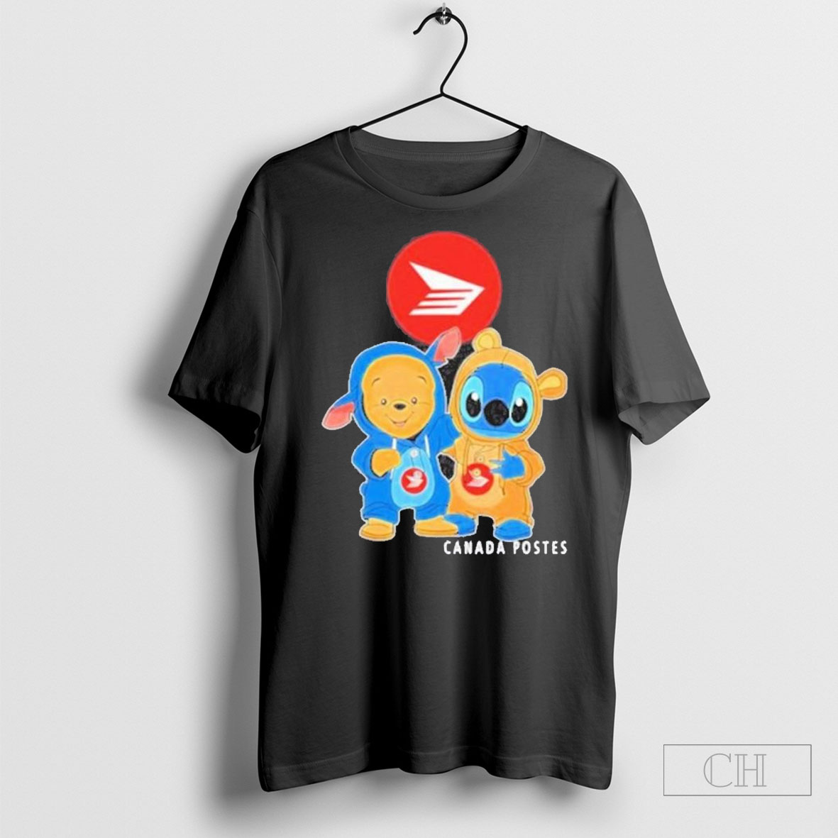 Canada Post Pooh And Stitch Friends Logo 2025 T Shirt