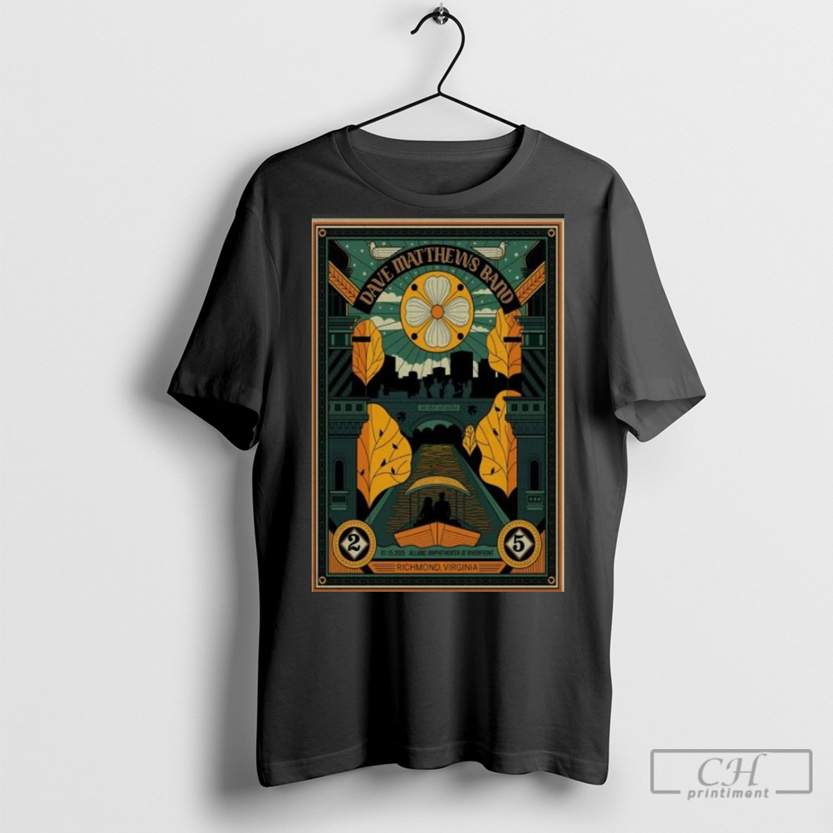 Dave Matthews Band Riverfront In Richmond Va 7 15 2025 Poster T Shirt
