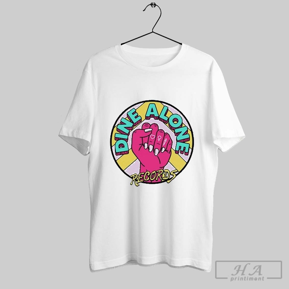 Dine Alone Womens History Month Hand T Shirts