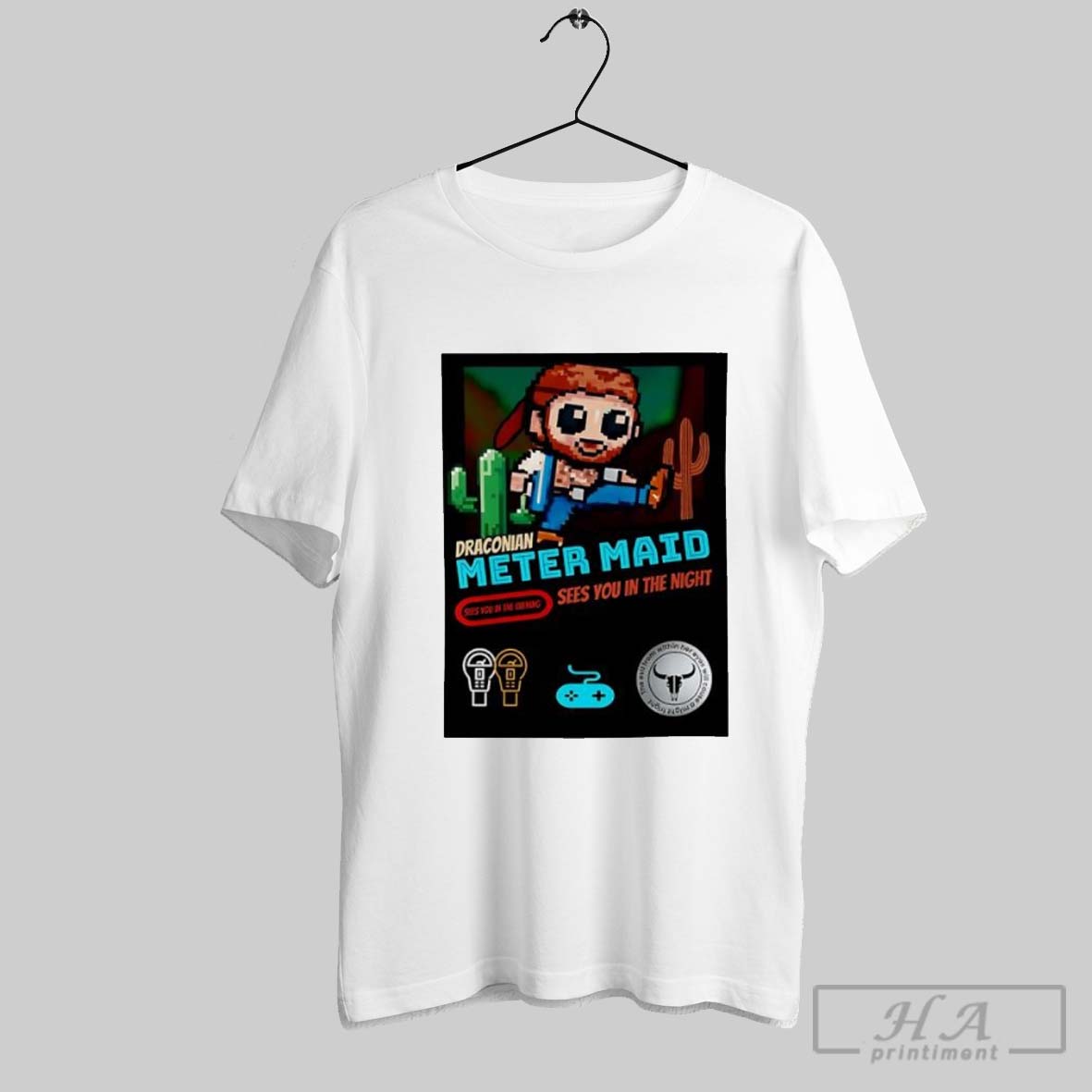 Draconian Meter Maid 8 Bit Sees You In The Night Shirt