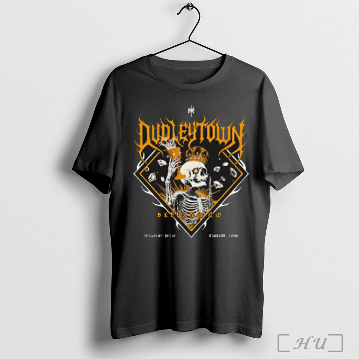 Dudleytown Brewing King Skeleton T Shirt Sweatshirt