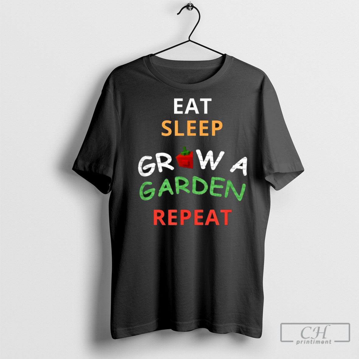 Eat Sleep Grow A Garden Repeat T Shirt