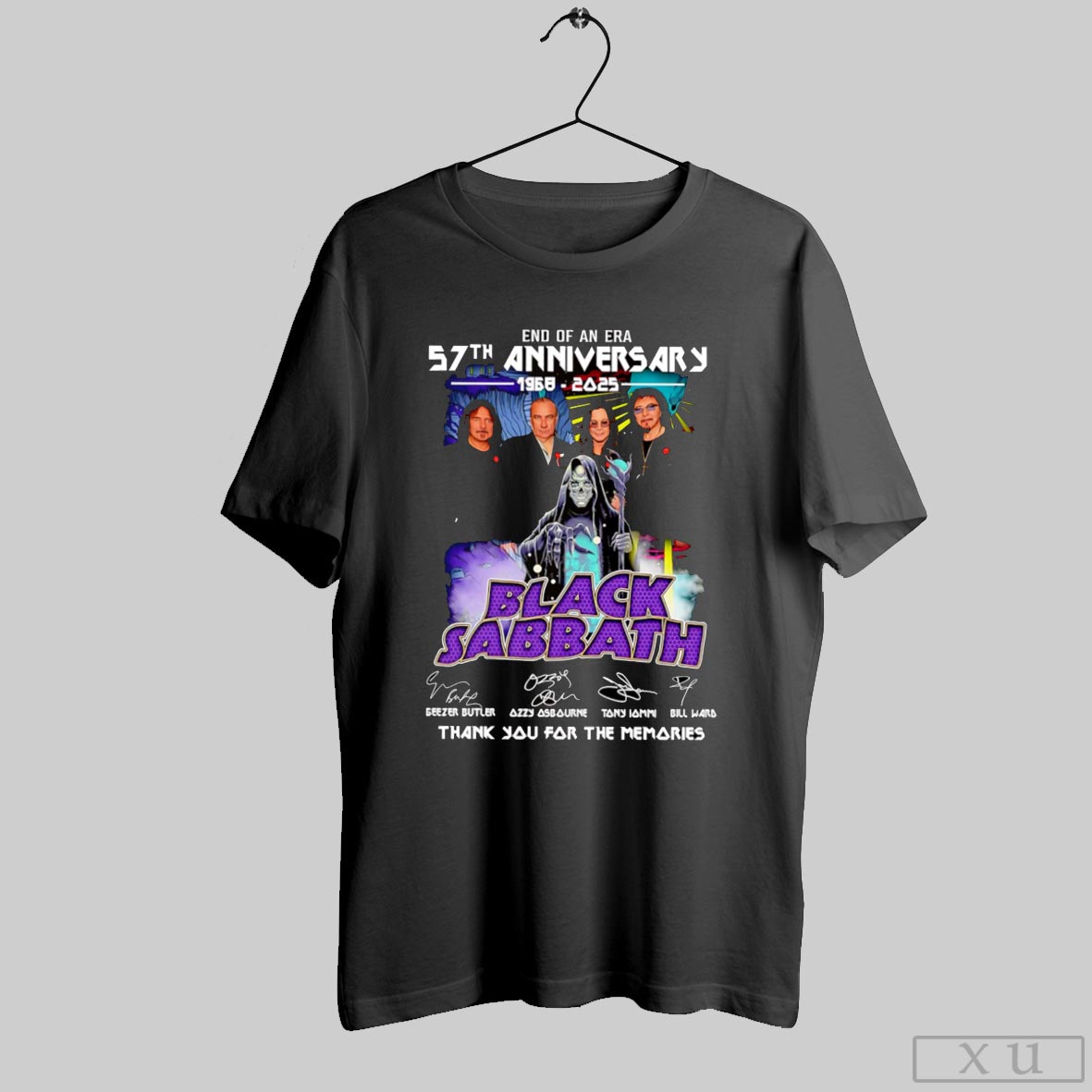 End Of An Era 57th Anniversary 1968 2025 Black Sabbath Thank You For The Memories Shirt