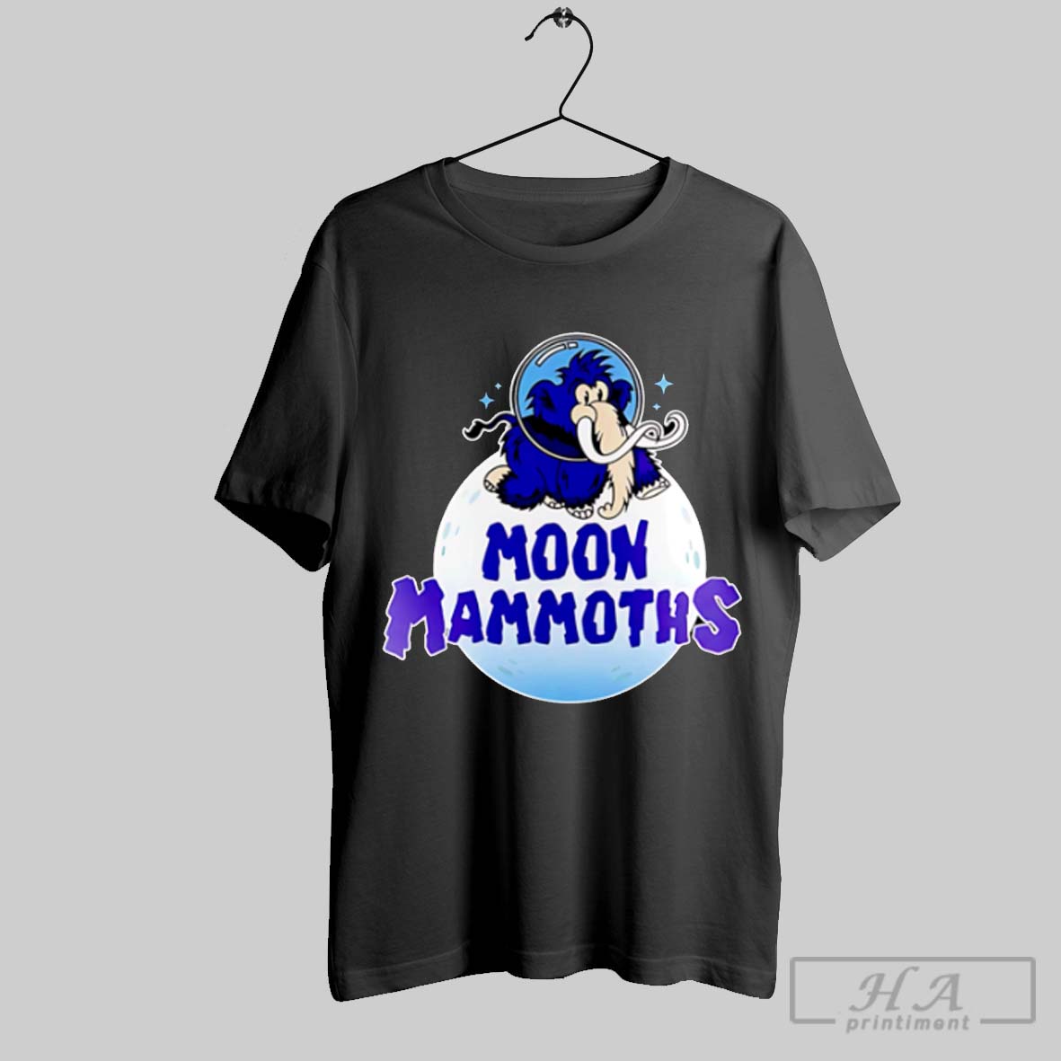 Erie Moon Mammoths 2025 Black Baseball Shirt