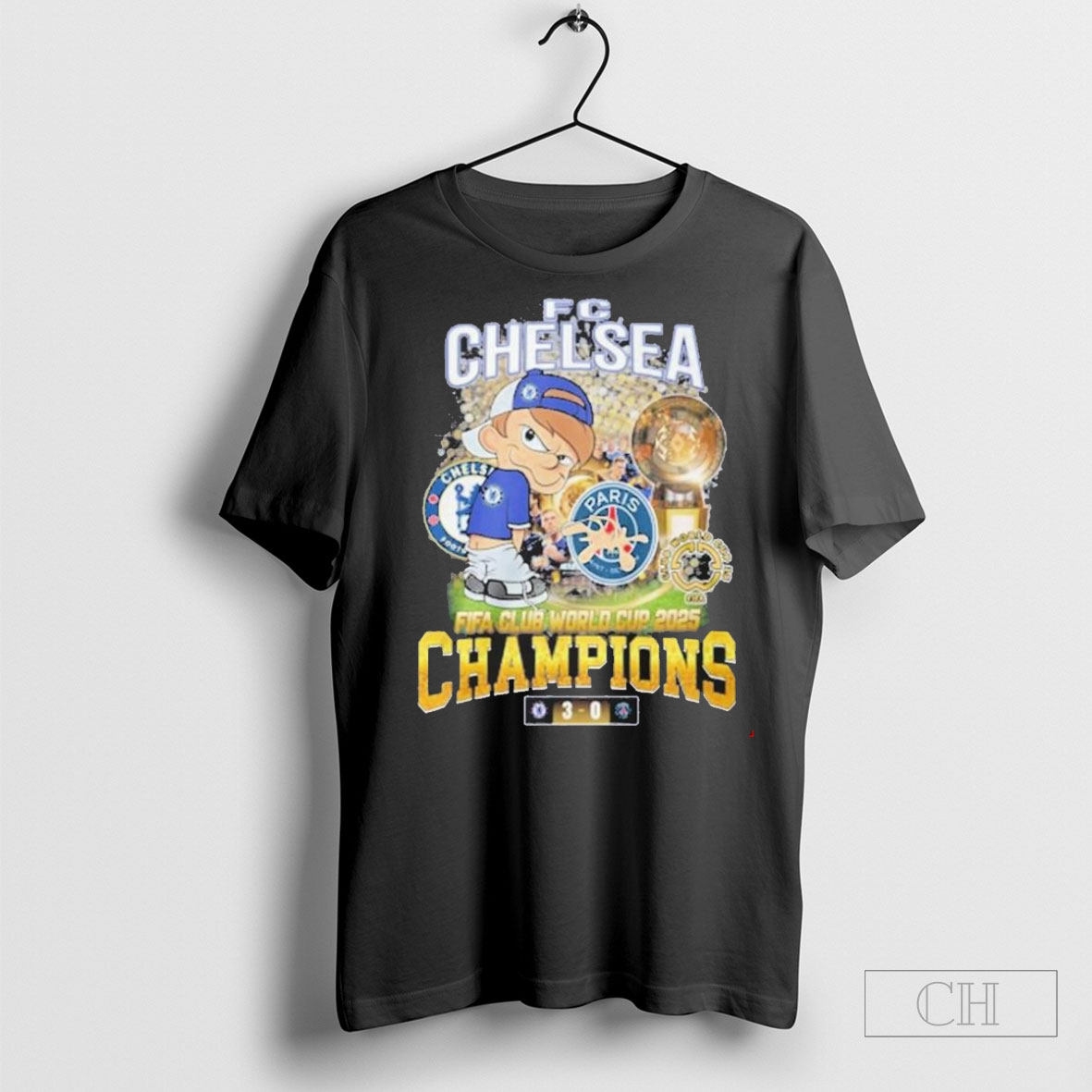 Fc Chelsea Fifa Club World Cup 2025 Champions Cartoon Fan T Shirt
