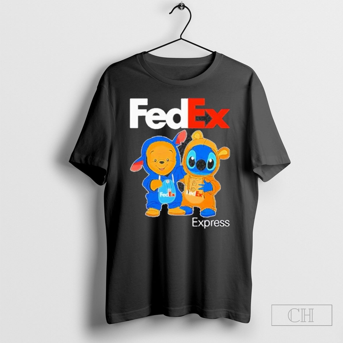 Fedex Pooh And Stitch Friends Logo 2025 T Shirt