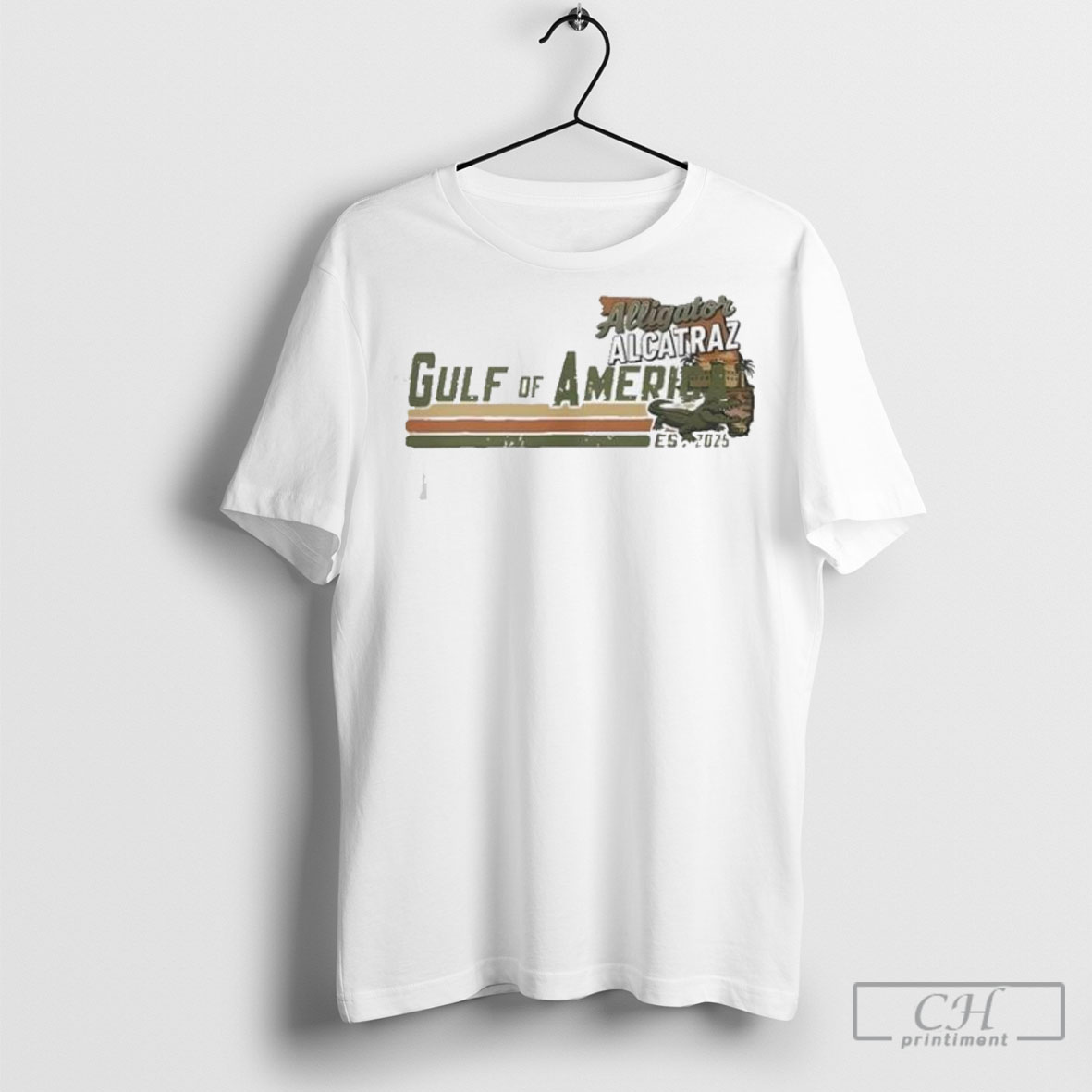Gulf Of America Alligator Alcatraz T Shirt