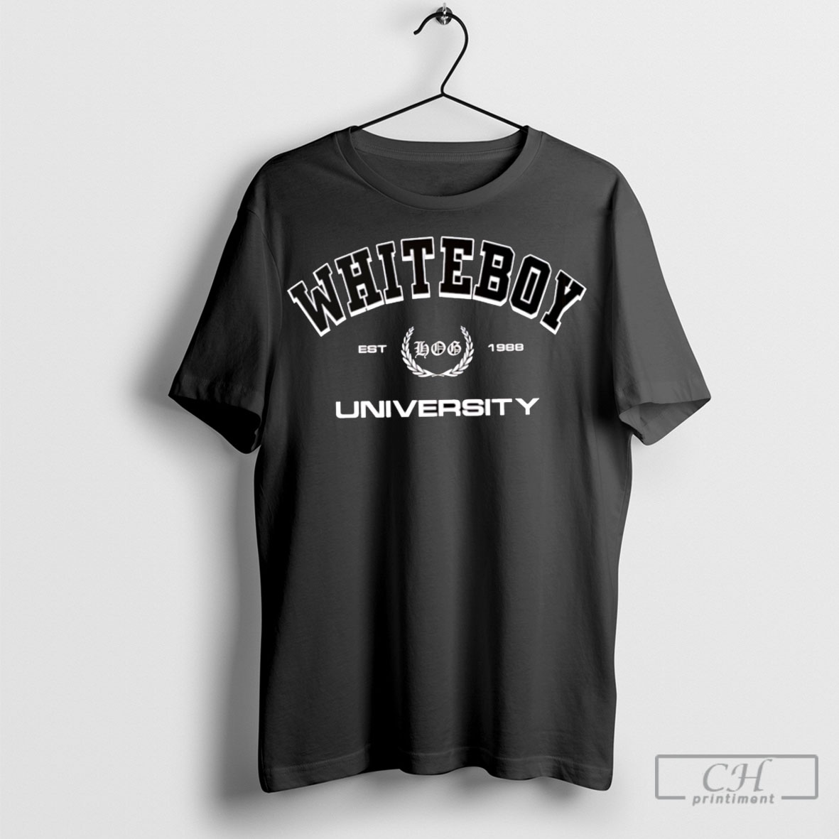 Hang Over Gang Whiteboy University Est 1988 Tee Shirt Sweatshirt